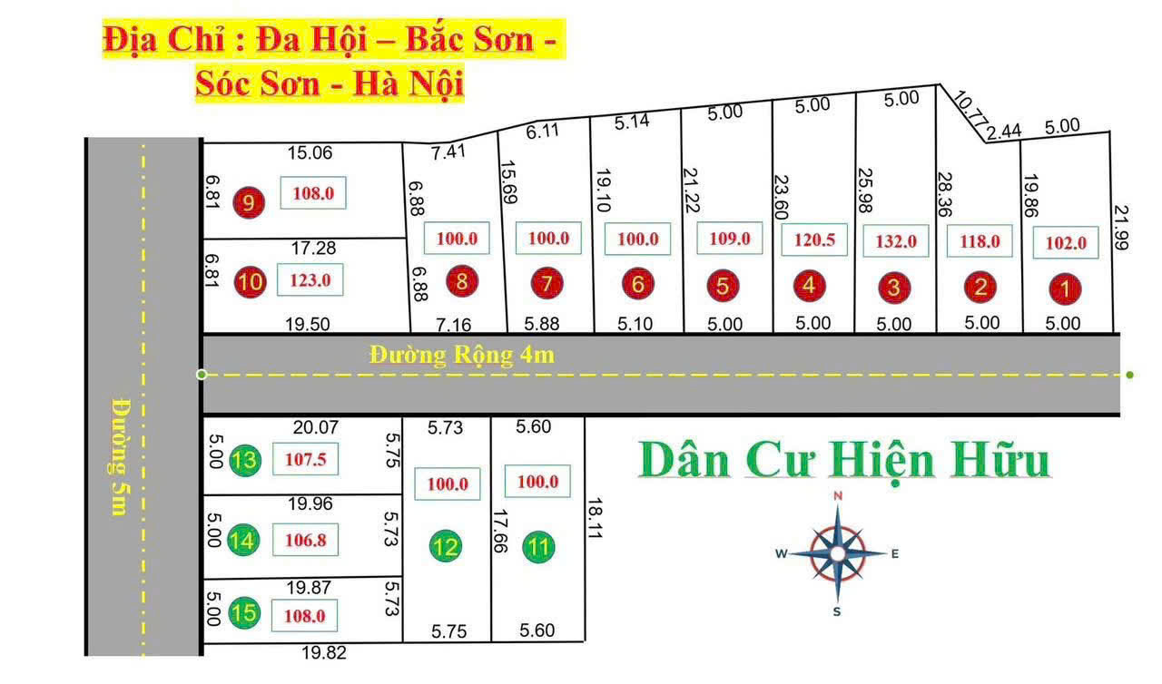 Chỉ Hơn 600tr Chút Bạn Sở Hữu Ngay Lô Đất Đẹp, View Thoáng tại Đa Hội, Bắc Sơn, Sóc Sơn, Hà Nội - Ảnh chính